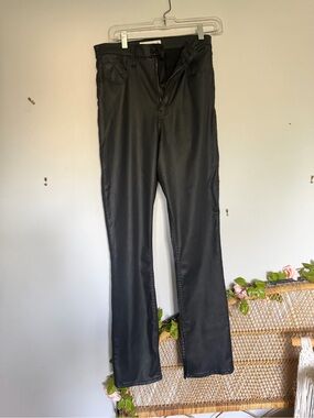 Abercrombie & Fitch Women's Coated Black Jeans